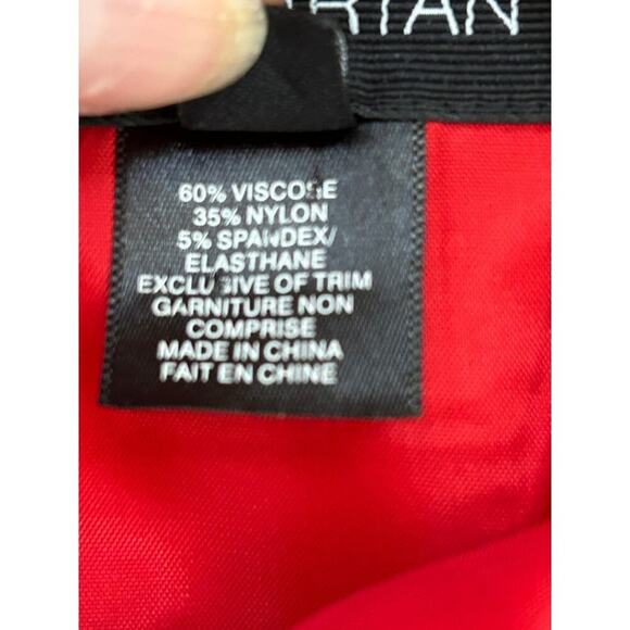 Pink Tartan Red Sheath Dress Gold Back Zip Stretch Bodycon Sleeveless Size 6 - Picture 4 of 12